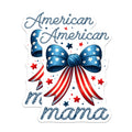 (2 Pack) American Mama Magnets - Patriotic Bow Design - Independence Day Decor - 5" On Longest Side - for Cars, Fridges, Toolboxes - Made in USA - MAG7439