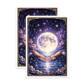 (2 Pack) Full Moon Magnets - Cosmic Celestial Art - Mystical Hands Fantasy - 5" On Longest Side - Premium Magnet - for Cars, Refrigerators, Toolboxes, Lockers - Made in USA - MAG15657