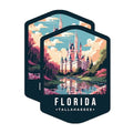 (2 Pack) Florida State and Capitol Magnets - FL State Magnet - Choose from 50 States - 5" On Longest Side - Premium Magnet - for Cars, Refrigerators, Toolboxes, Lockers - Made in USA - MAG1465