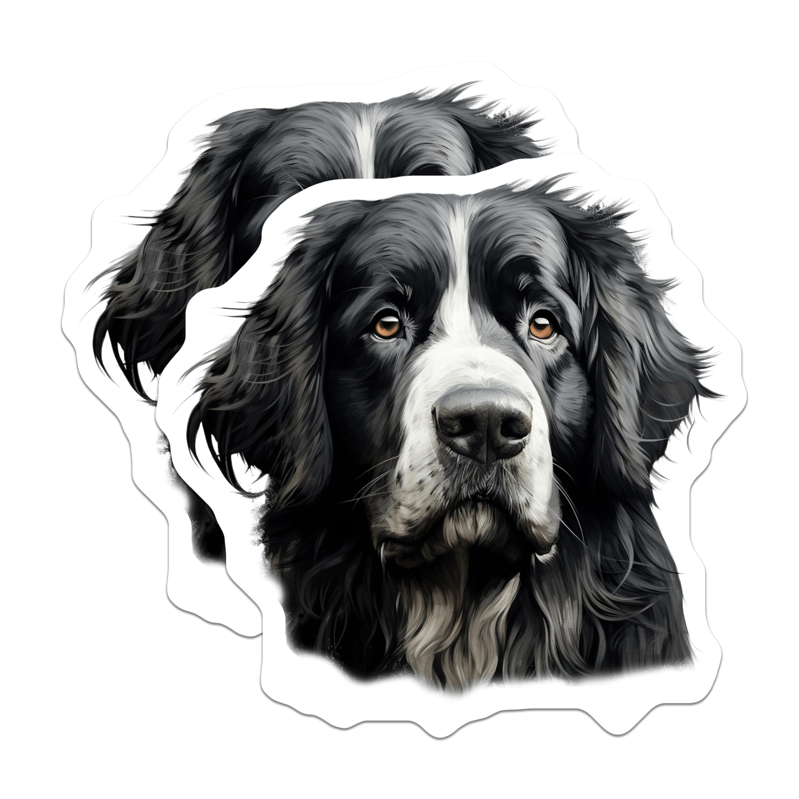 (2 Pack) Bernese Mountain Dog Magnets - Dog Lover Decor - Pet Owner Accessory - 5 Inches On Longest Side - Thick Durable Magnet - Made in USA - MAG30481