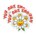 (2 Pack) You are Enough Magnets - Cute Daisy Flower - Positive Affirmation - Self Love Reminder - Mental Health Art - 5 Inches On Longest Side - Thick Durable Magnet - Made in USA - MAG36832
