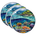 (3 Pack) American Samoa Decals - National Park Decal - Laptop Decals - 3 Inches On Longest Side - Easy Peel & Apply - Made in USA - 3MCS0456