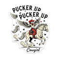(2 Pack) Cowgirl Cupid Magnets - Western Horse Love - Pucker Up Valentine - 5" On Longest Side - Premium Magnet - for Cars, Refrigerators, Toolboxes, Lockers - Made in USA - MAG14694