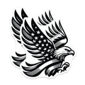 (2 Pack) American Eagle Magnets - Patriotic Decor - USA Flag Magnet - 5" On Longest Side - Premium Magnet - for Cars, Refrigerators, Toolboxes, Lockers - Made in USA - MAG16517
