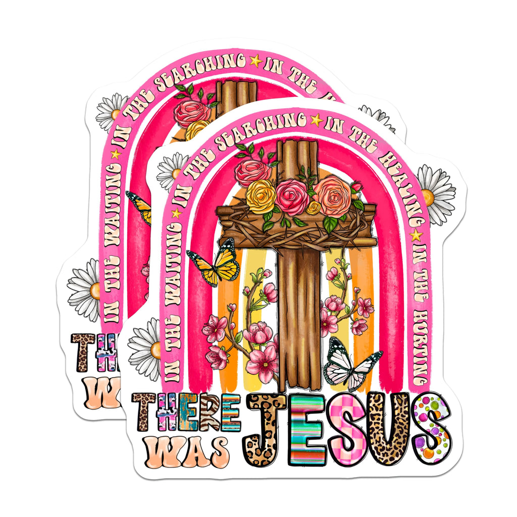 (2 Pack) Christian Cross Magnets - Faith Jesus Decor - Boho Inspirational Refrigerator Magnets - 5 Inches On Longest Side - Thick Durable Magnet - Made in USA - MAG27807