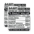 (2 Pack) Daddy Nutritional Facts Magnets - Amazing Woman - Dad Joke Fridge Art - 5" On Longest Side - Premium Magnet - for Cars, Refrigerators, Toolboxes, Lockers - Made in USA - MAG15266