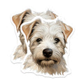 (2 Pack) Dog Lover Magnets - Terrier Dog Face - Pet Owner Present - Car Magnet Refrigerator Decor - Cute Animal Art - 5 Inches On Longest Side - Thick Durable Magnet - Made in USA - MAG27899