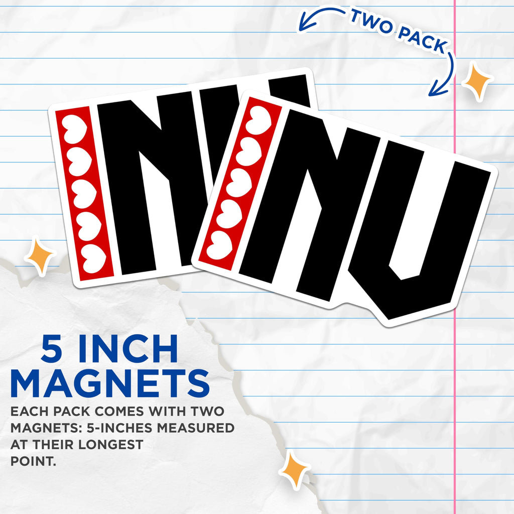 (2 Pack) Inu Magnets - Crypto Magnet - Blockchain Gift - 5" On Longest Side - Premium Magnet - for Cars, Refrigerators, Toolboxes, Lockers - Made in USA - MAG18276