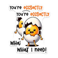 (2 Pack) Funny Egg Magnets Magnets - Cute Kitchen Decor - 5" On Longest Side - Made in USA - Sticks to Refrigerators & Metal Surfaces - MAG8778