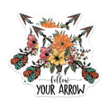 (2 Pack) Follow Your Arrow Magnets - Inspirational Boho Decor - Free Spirit Adventure Art - 5 Inches On Longest Side - Thick Durable Magnet - Made in USA - MAG38116