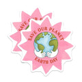 (2 Pack) Save Our Planet Earth Day Magnets Magnets - Eco Friendly Refrigerator Magnet - Earth Day Awareness - 5" On Longest Side - Made in USA - Sticks to Refrigerators & Metal Surfaces - MAG8444