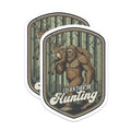 (2 Pack) Hunting Bigfoot Magnets - I'd Rather Be Hunting - Sasquatch Deer Funny Magnet - 5" On Longest Side - Premium Magnet - for Cars, Refrigerators, Toolboxes, Lockers - Made in USA - MAG16869