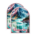 (2 Pack) Glacier Bay National Park Bumper Magnet - US National Park - Choose from 63 Parks - 5" On Longest Side - Decal for Car Bumper, Laptop, Water Bottle, Wall, and Window - MAG1518