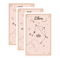 (3 Pack) Libra Zodiac Decals - Astrology Sign - Laptop Decor - 3 Inches On Longest Side - Easy Peel & Apply - Made in USA - 3MCS8368