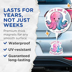 (2 Pack) Don't Be A Octopussy Magnets - Cute Octopus Magnets - Funny Motivational Magnets - 5" On Longest Side - for Cars, Fridges, Toolboxes - Made in USA - MAG4619