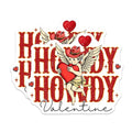 (2 Pack) Howdy Howdy Valentine Stickers - Cute Cupid Stickers - Romantic Heart Stickers - 5" On Longest Side - Sticks to Any Smooth Flat Surface - Made in USA - BMCS3495