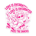 (2 Pack) Cupid Magnets - Anti Valentines Day - Love is Overrated Decoration - 5" On Longest Side - Premium Magnet - for Cars, Refrigerators, Toolboxes, Lockers - Made in USA - MAG14002