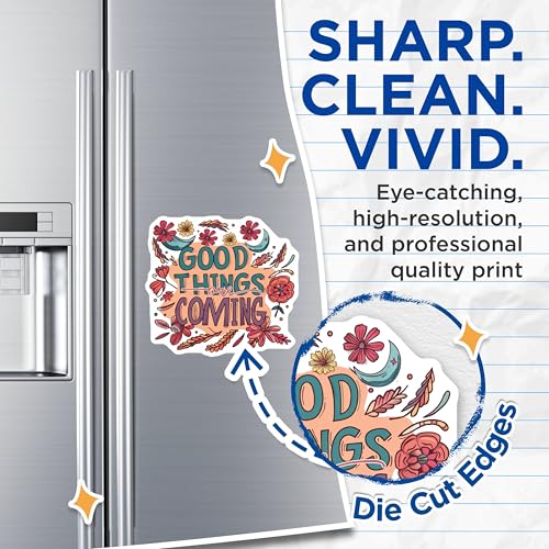 (2 Pack) Inspirational Good Things are Coming Magnets - Positive Vibes Home - Motivational Quotes Kitchen Accessories - 5" On Longest Side - for Cars, Fridges, Toolboxes - Made in USA - MAG4331