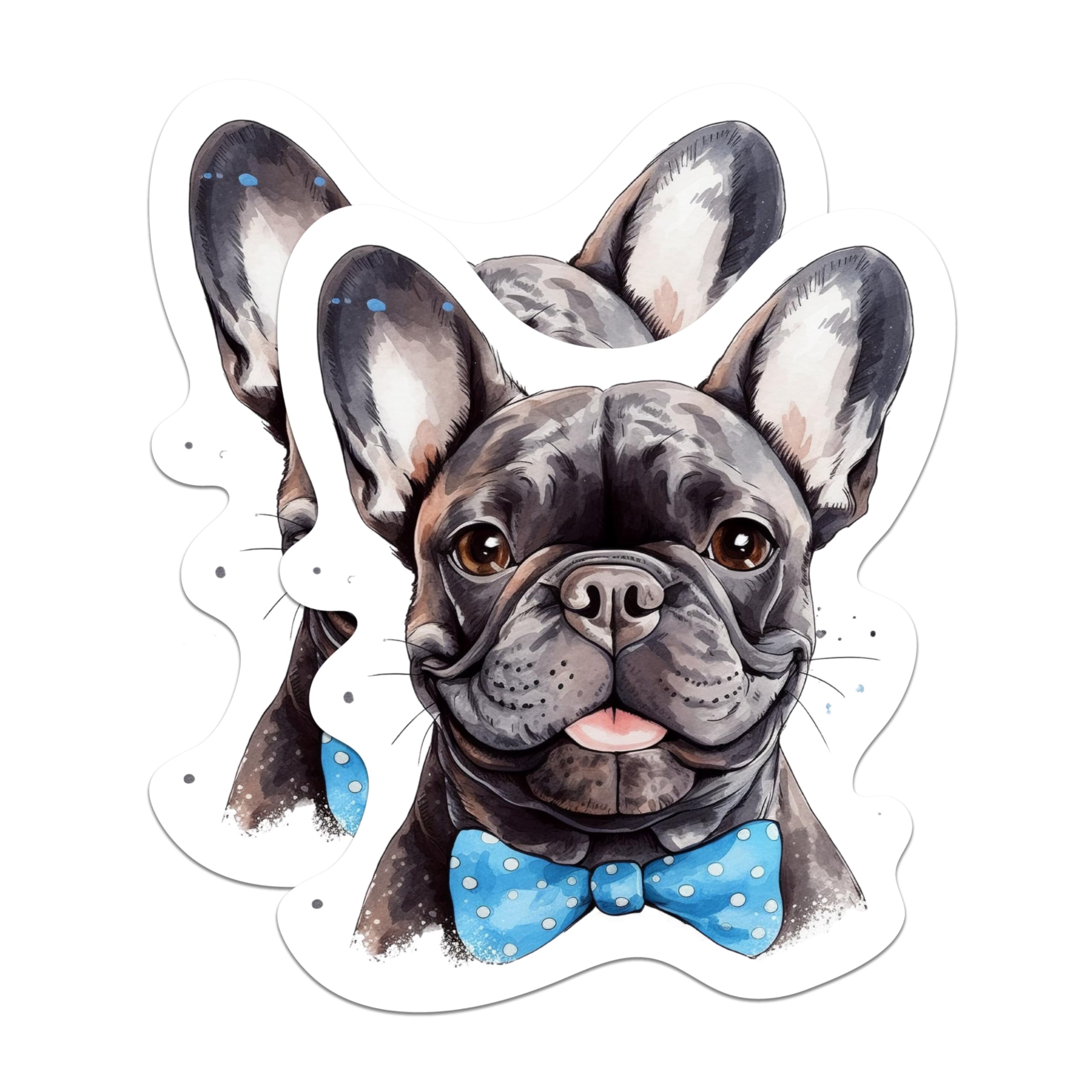 (2 Pack) French Bulldog Magnets - French Bulldog Dog Breed Magnets - Frenchie Breed - 5 Inches On Longest Side - Premium Magnet - for Cars, Refrigerators, Toolboxes - Made in USA - MAG2188