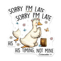 (2 Pack) Christian Humor Magnets - Funny Religious Quote - Duck Praying Faith Decor - Bible Verse Ecclesiastes 3:1-5 Inches On Longest Side - Thick Durable Magnet - Made in USA - MAG36471