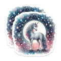 (2 Pack) Unicorn Magnets - Celestial Fantasy Art - Dreamy Magical Decor - 5 Inches On Longest Side - Thick Durable Magnet - Made in USA - MAG37435