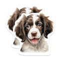 (2 Pack) Springer Spaniel Puppy Magnets - Dog Lover Decor - Happy Puppy Home Kitchen Accessories - 5 Inches On Longest Side - Thick Durable Magnet - Made in USA - MAG26180
