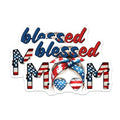 (2 Pack) Blessed Mom Magnets - 5" On Longest Side - for Cars, Fridges, Toolboxes - Made in USA - MAG7455