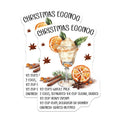 (2 Pack) Christmas Eggnog Recipe Magnets - Holiday Beverage Decor - Winter Kitchen Accessory - 5 Inches On Longest Side - Thick Durable Magnet - Made in USA - MAG36361