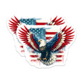 (2 Pack) American Eagle Magnets - Patriotic Decor - USA Flag Art - 5" On Longest Side - Premium Magnet - for Cars, Refrigerators, Toolboxes, Lockers - Made in USA - MAG15001