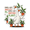 (2 Pack) Goose Plant Stickers - Funny Goose Sticker - Plant Lover Stickers - 5" On Longest Side - Sticks to Smooth Flat Surfaces - Made in USA - BMCS14557