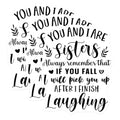 (3 Pack) Sister Quote Decals - Funny Sister Decals - Sister Laptop Decal - 3 Inches On Longest Side - Easy Peel & Apply - Made in USA - 3MCS5000