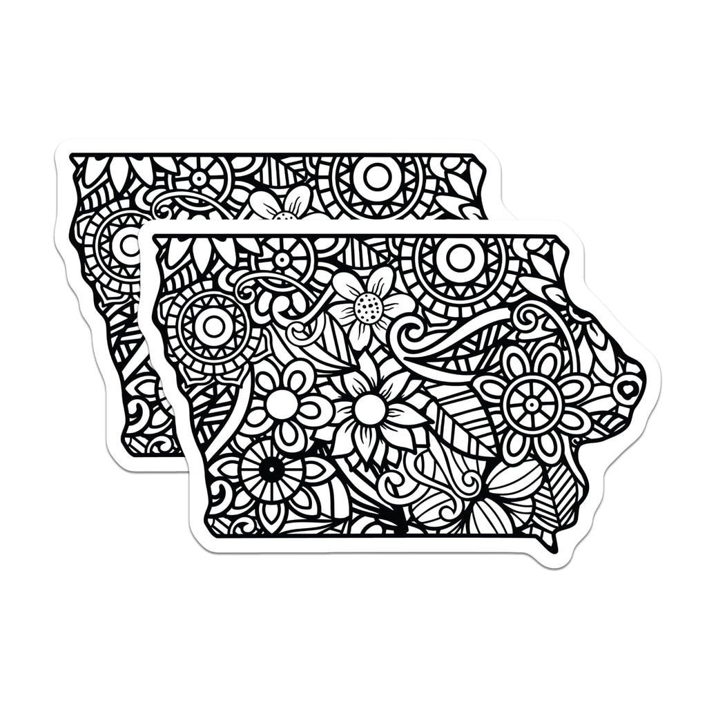 (2 Pack) Floral Pattern Magnets - Flower Design - Decorative Home Magnets - 5" On Longest Side - Premium Magnet - for Cars, Refrigerators, Toolboxes, Lockers - Made in USA - MAG17527