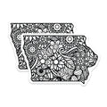 (2 Pack) Floral Pattern Magnets - Flower Design - Decorative Home Magnets - 5" On Longest Side - Premium Magnet - for Cars, Refrigerators, Toolboxes, Lockers - Made in USA - MAG17527