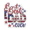 (2 Pack) Best Dad Ever Magnets Magnets - American Dad Refrigerator Magnet - 5" On Longest Side - Made in USA - Sticks to Refrigerators & Metal Surfaces - MAG8611