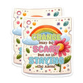 (2 Pack) Change May Be Scary Magnets - Inspirational Quote - Bright Positive Message - 5" On Longest Side - for Cars, Fridges, Toolboxes - Made in USA - MAG7501
