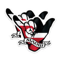 (2 Pack) Maori Shaka Hand Magnets - New Zealand - Culture Pride Fridge Decor - 5" On Longest Side - Premium Magnet - for Cars, Refrigerators, Toolboxes, Lockers - Made in USA - MAG17613