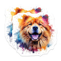 (2 Pack) Watercolor Chow Chow Dog Magnets - Happy Smiling Pet Art - Refrigerator Locker Accent Piece - 5 Inches On Longest Side - Thick Durable Magnet - Made in USA - MAG27643