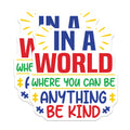 (2 Pack) Autism Awareness Magnets - Be Kind Quote - Neurodiversity Support Decor - Positive Message Magnets - 5 Inches On Longest Side - Thick Durable Magnet - Made in USA - MAG37146