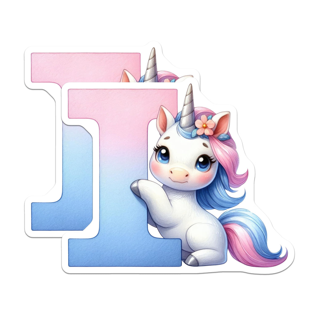 (2 Pack) Unicorn Number One Magnets - Cute Unicorn Art - Baby Girl Decor - 5" On Longest Side - Premium Magnet - for Cars, Refrigerators, Toolboxes, Lockers - Made in USA - MAG15076