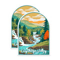 (2 Pack) Cuyahoga Valley National Park Bumper Magnet - US National Park - Choose from 63 Parks - 5" On Longest Side - Decal for Car Bumper, Laptop, Water Bottle, Wall, and Window - MAG1548