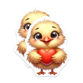(2 Pack) Cute Chick Magnets - Heart Holding Chick - Adorable Refrigerator - 5" On Longest Side - for Cars, Fridges, Toolboxes - Made in USA - MAG3664