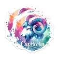 (2 Pack) Capricorn Zodiac Stickers - Astrology Art Stickers - Horoscope Goat Stickers - 5" On Longest Side - Sticks to Smooth Flat Surfaces - Made in USA - BMCS6927