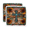 (2 Pack) Southwestern Cross Magnets - Turquoise Desert Art - Boho Western Home Decor - 5 Inches On Longest Side - Thick Durable Magnet - Made in USA - MAG25400
