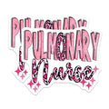 (2 Pack) Pulmonary Nurse Magnets - Healthcare Professional Decor - Nursing Appreciation Accessory - 5 Inches On Longest Side - Thick Durable Magnet - Made in USA - MAG19079