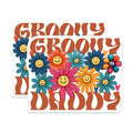 (2 Pack) Groovy Daddy Magnets - 5" On Longest Side - for Cars, Fridges, Toolboxes - Made in USA - MAG7478