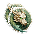 (2 Pack) Mythical Green Dragon Magnets - Celtic Art Decor - Fantasy Home Accent - 5 Inches On Longest Side - Thick Durable Magnet - Made in USA - MAG26571