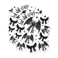 (2 Pack) Bat Shit Crazy Magnets - Funny Bat Magnets - Halloween Decor Magnets- 5" On Longest Side - for Fridges, Toolboxes, Cars - Made in USA - MAG2849