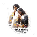 (2 Pack) Jesus Praying Magnets - Christian Faith Decor - Spiritual Inspiration Art - 5 Inches On Longest Side - Thick Durable Magnet - Made in USA - MAG20473