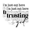 (2 Pack) Trusting God Magnets - Christian Faith Inspiration - Spiritual Devotion Decor - 5 Inches On Longest Side - Thick Durable Magnet - Made in USA - MAG23319