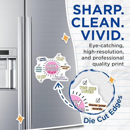 (2 Pack) Daily Reminders Magnets - 5" On Longest Side - for Cars, Fridges, Toolboxes - Made in USA - MAG8318